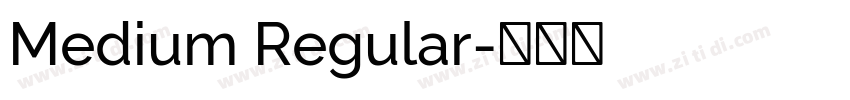 Medium Regular字体转换